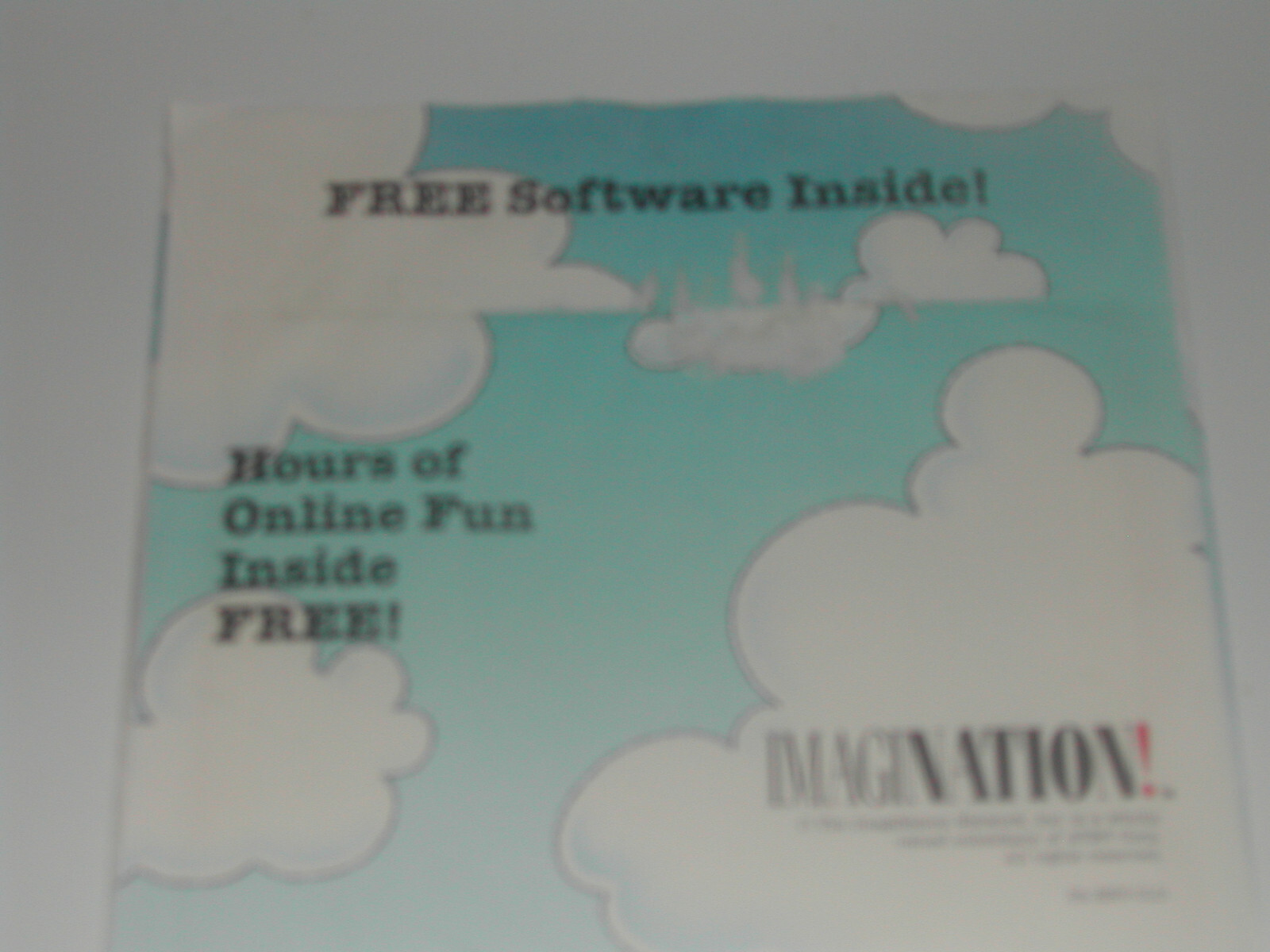 Vtg 1993 Sierra Network ImagiNation Online Game Service cd version  + Mailer