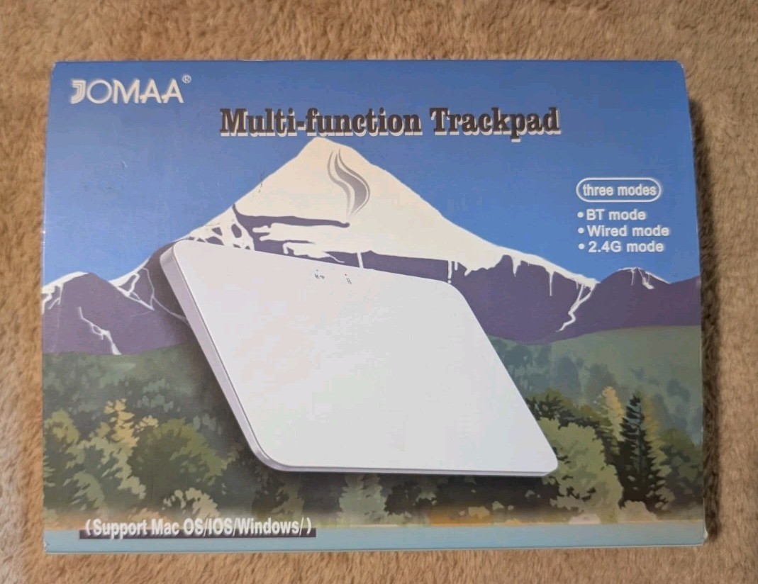 Jomaa Upgraded Wireless Bluetooth Trackpad,Smooth Glass Surface w Multi-Touch