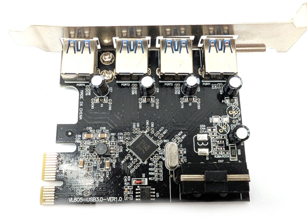 CSL 302203 PCIe USB3.0 4 Port Card VL805-USB3.0-VER1.0 Controller Card Adapter