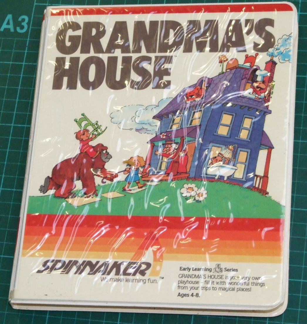 Rare Grandma's House game by Spinnaker for Atari 400 800 XL vintage computer