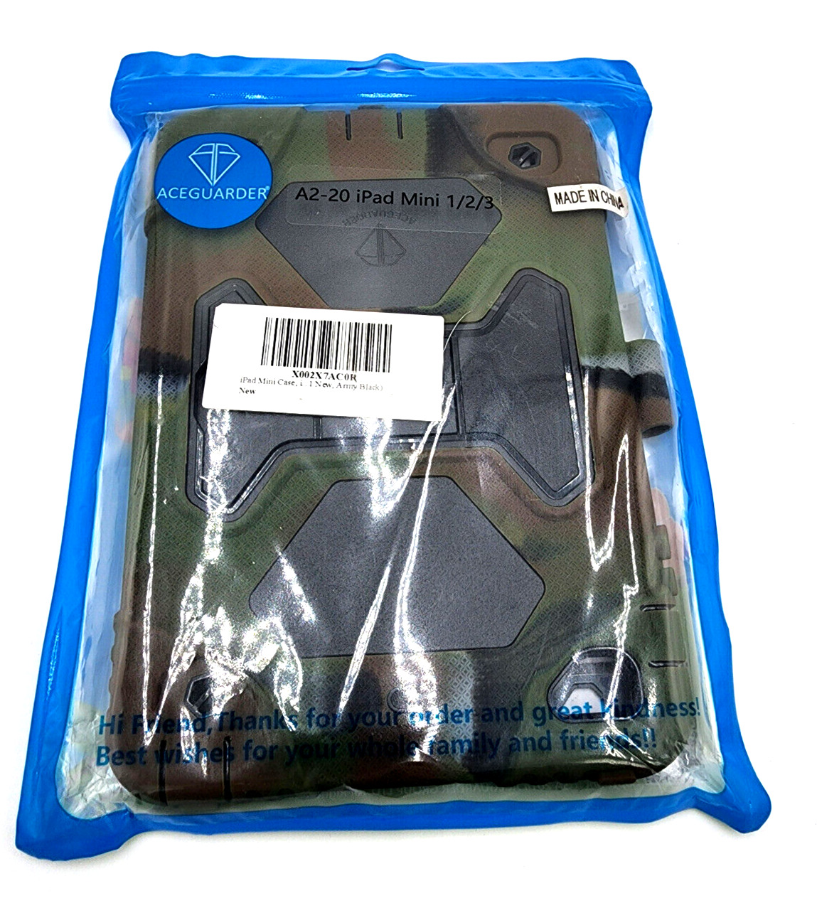 Aceguarder iPad Mini Case Army Camo A2-20 1/2/3