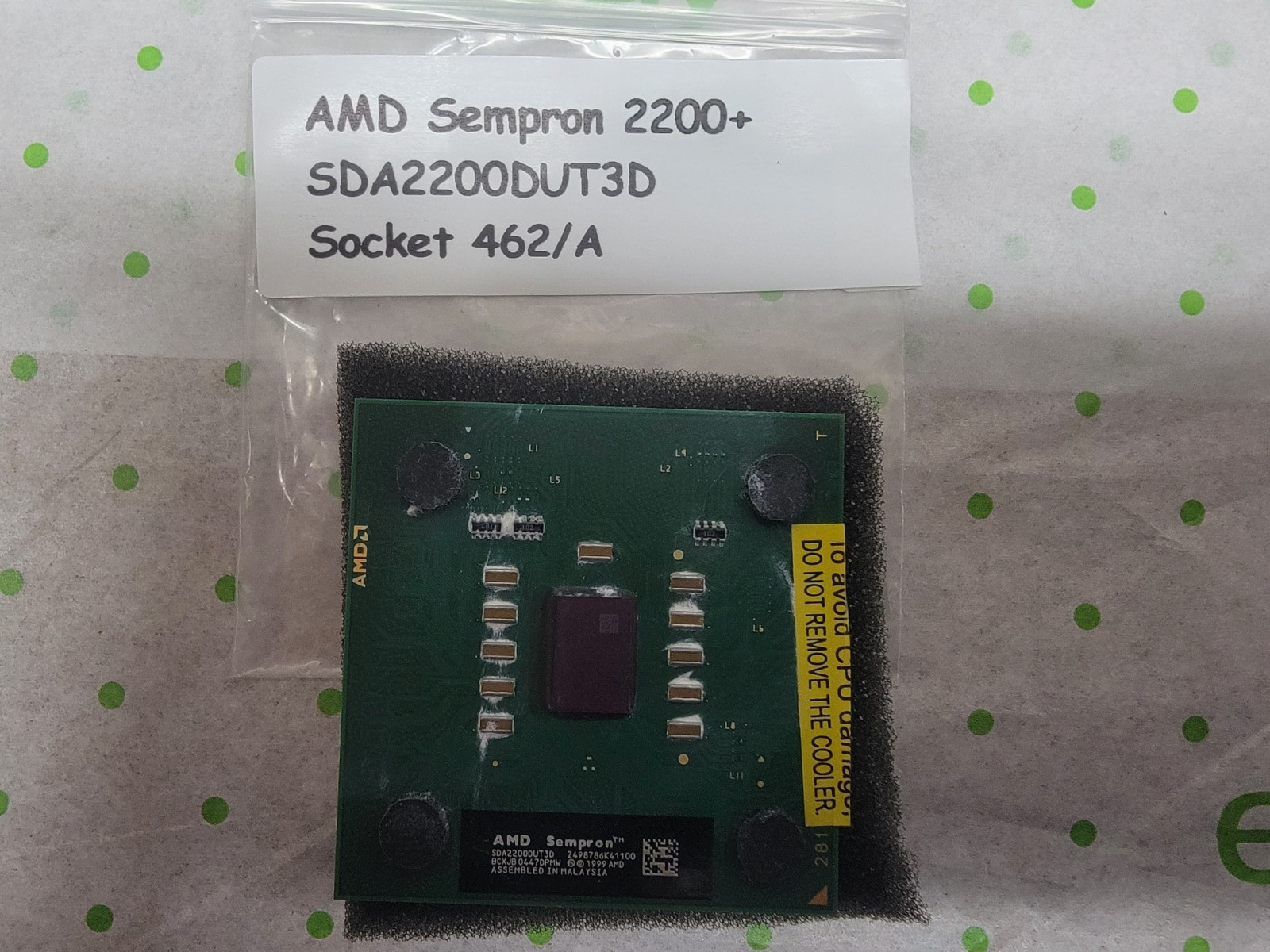 AMD Sempron SDA2200DUT3D Socket 462/A 1.5GHz CPU 256KB L2