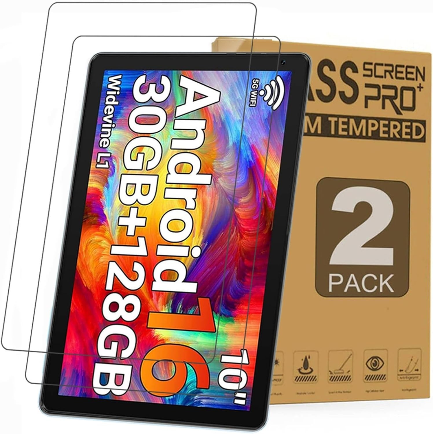 2 PCS Screen Protector for Urao X109 Tablet 10.1 Inch 2026 Tempered Glass Saver