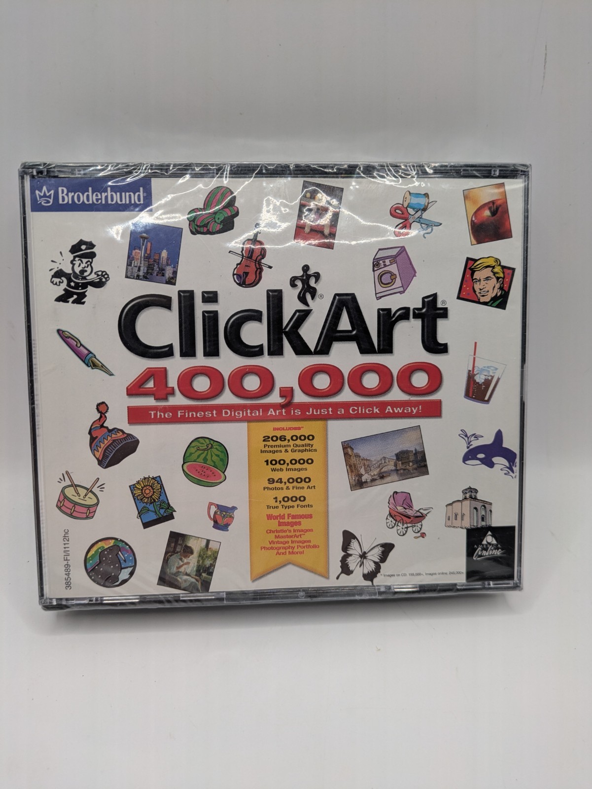 ClickArt 400,000 by Broderbund Vintage Clipart CD-ROM No keycode - BRAND NEW