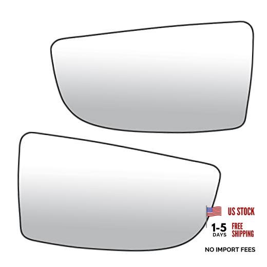 Left Driver + Right Passenger Side Mirror Lower Part Glass Replacement for