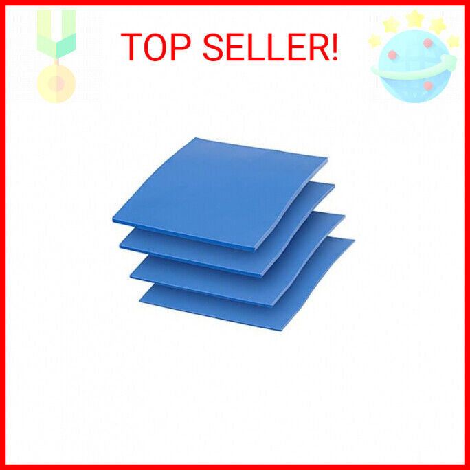 4 Pack Thermal Pad,100x100mm 0.5mm 1mm 1.5mm 2mm Highly Efficient Thermal Conduc