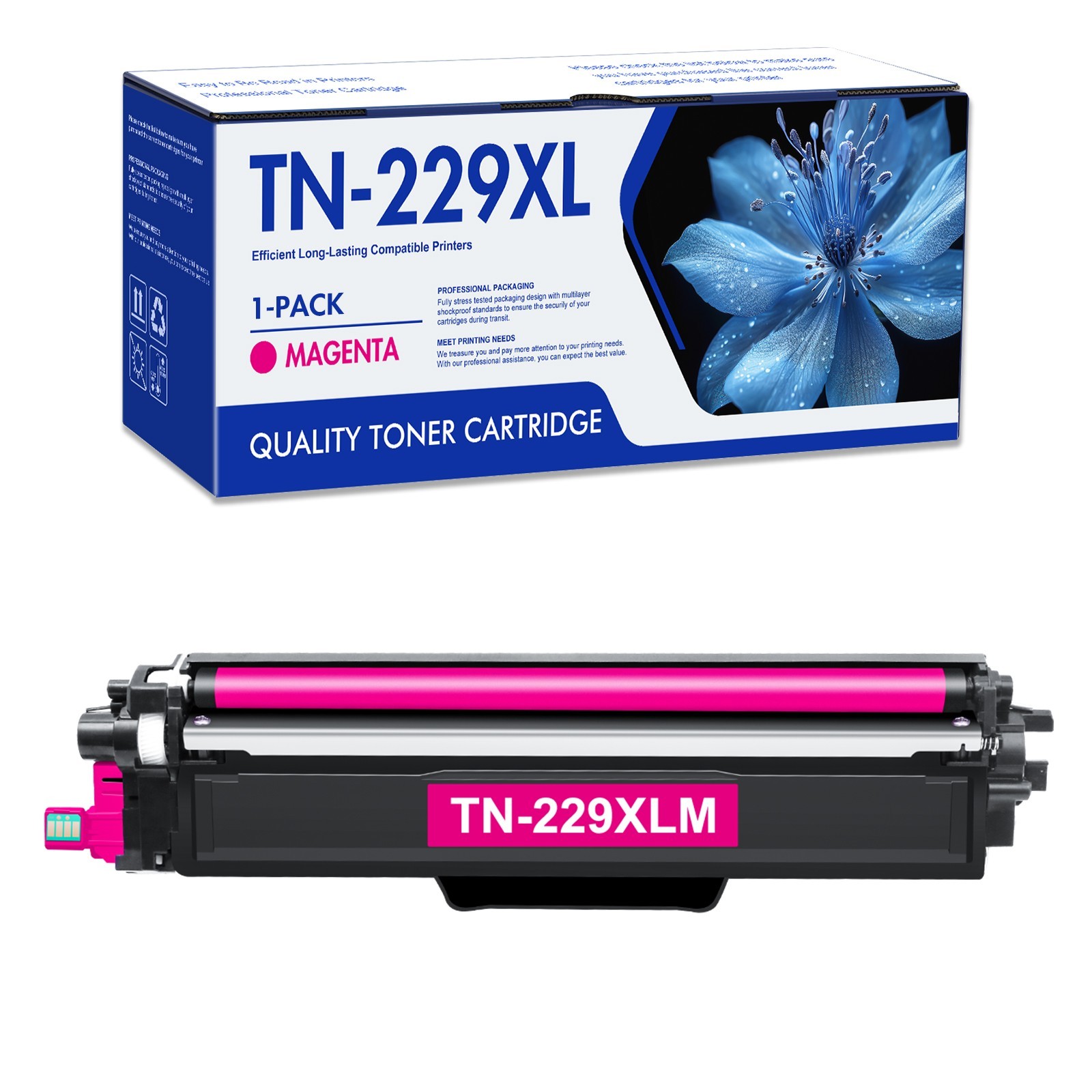 1PK Premium TN229 Magenta Toner Cartridges -Compatible Brother MFC-L3780CDW NEW