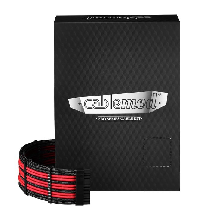 CableMod C-Series Classic ModMesh Sleeved Cable Kit Corsair Type RMx Black Red