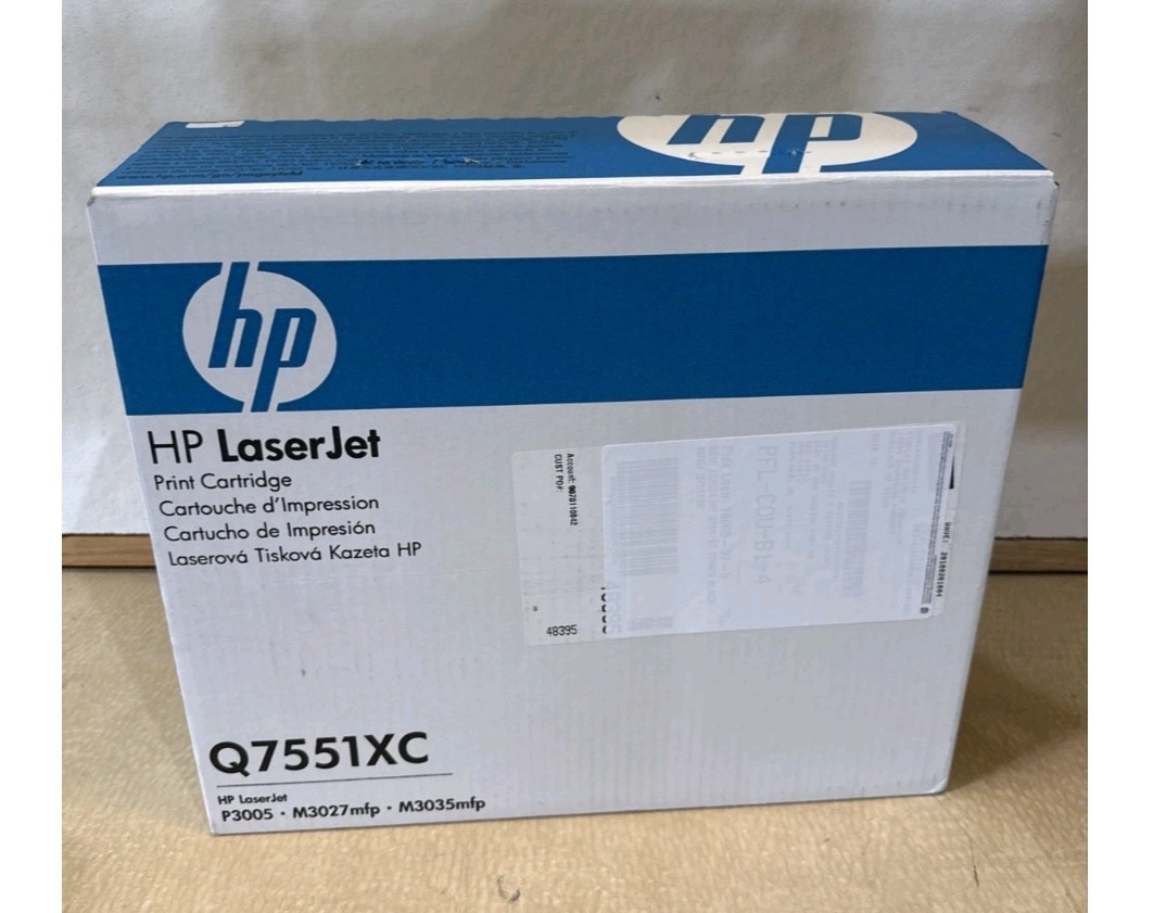 HP Q7551XC 51X LaserJet Black Print Cartridge