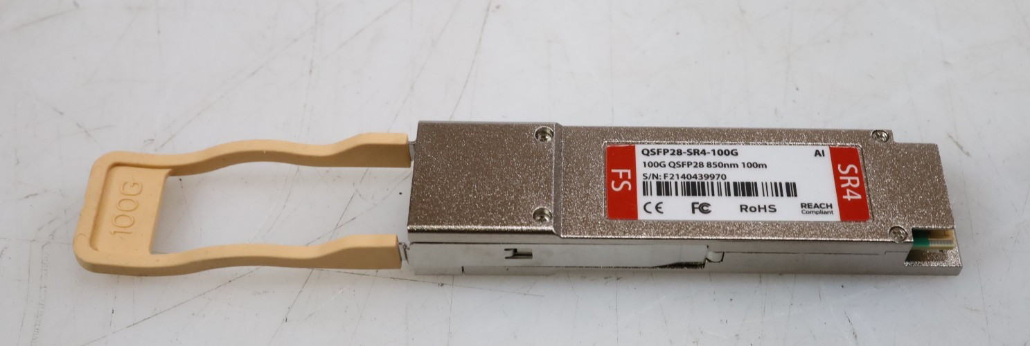 FS 100GBASE-SR4 QSFP28 850nm 100m MPO MMF Transceiver Module QSFP-SR4-100G