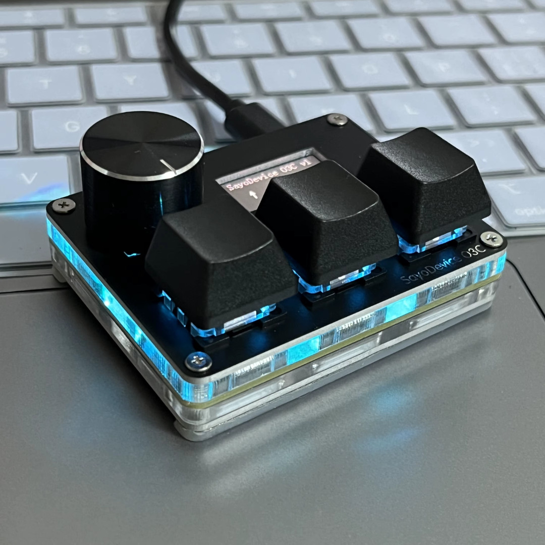 SayoDevice OSU O3C Rapid Trigger Magnetic Switches Keyboard With Knob Screen