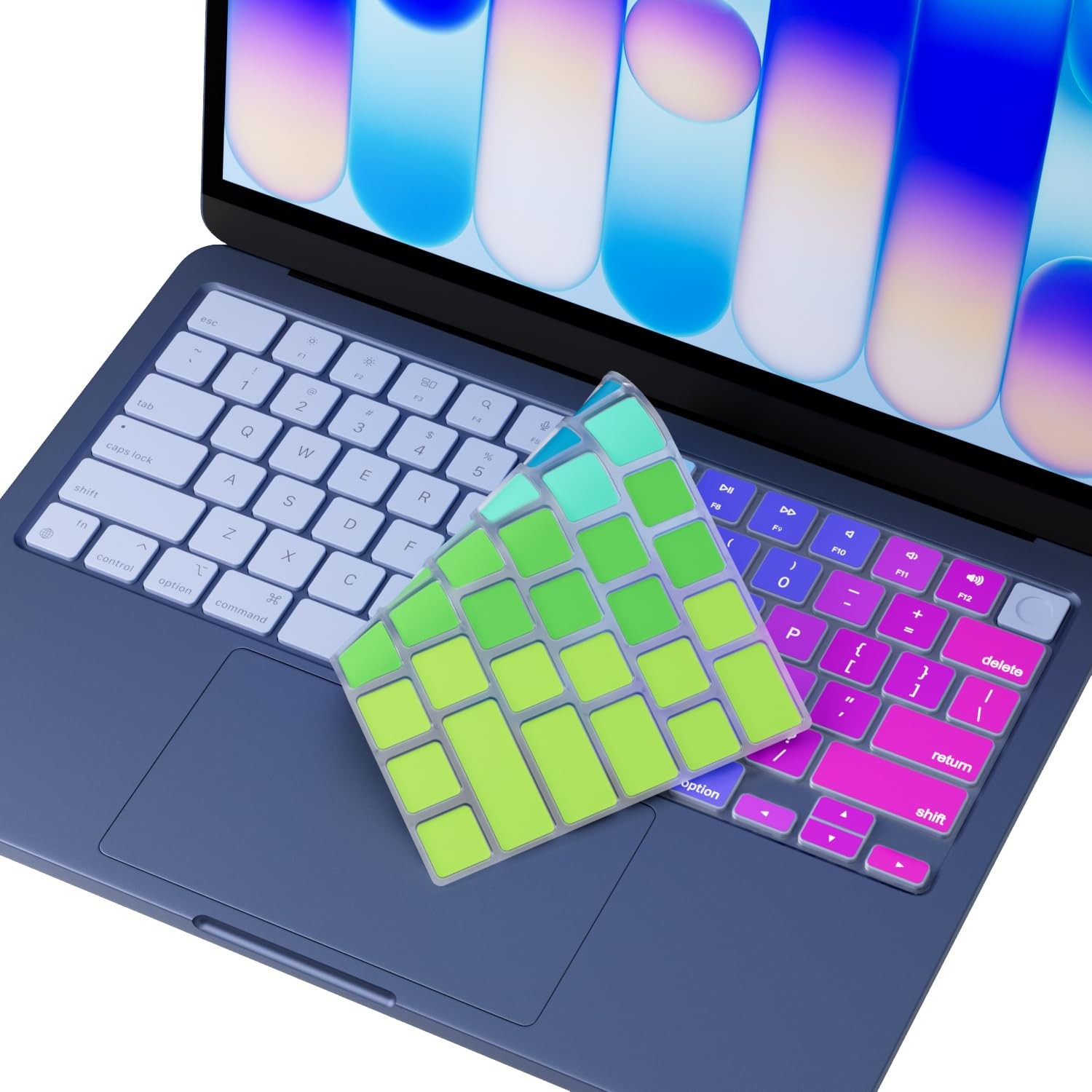 ProElife Keyboard Cover for MacBook Neo 13 Inch A18 Pro A3404, Rainbow | US Layo