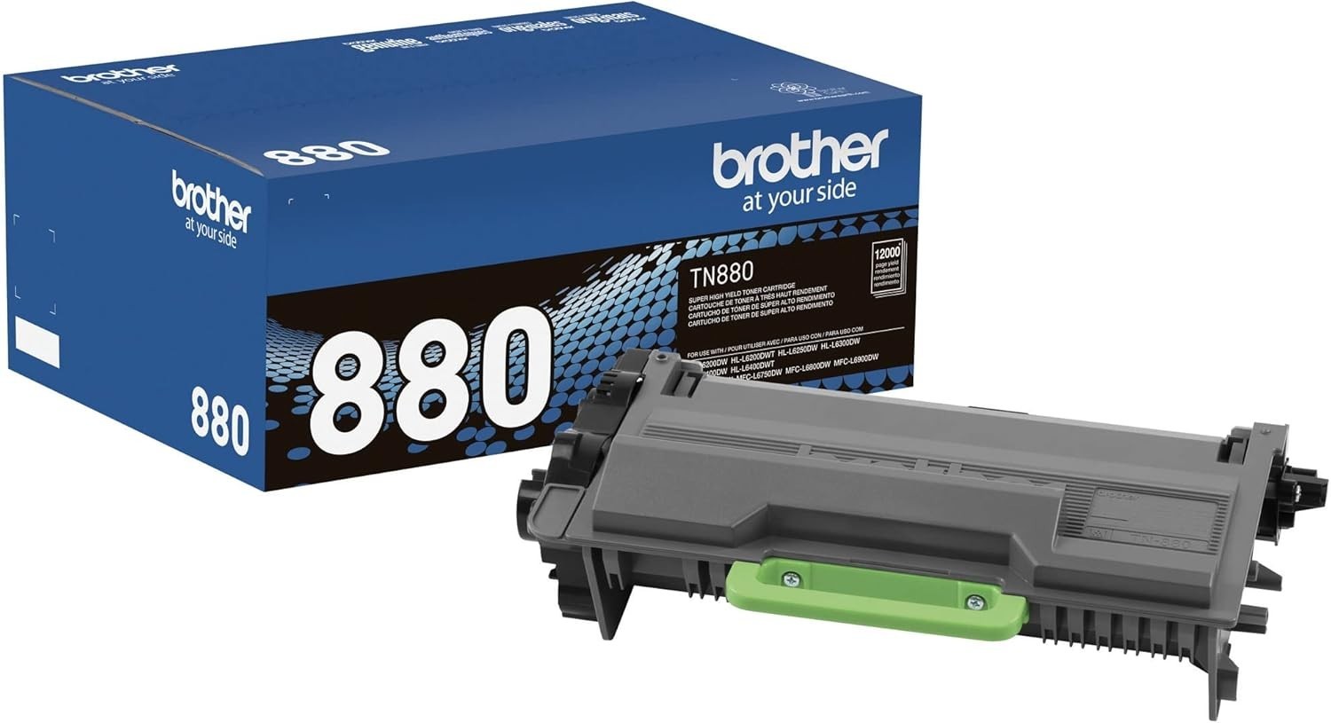 Brother TN880 Toner Cartridge Genuine Super High Yield Replacement Black Toner,