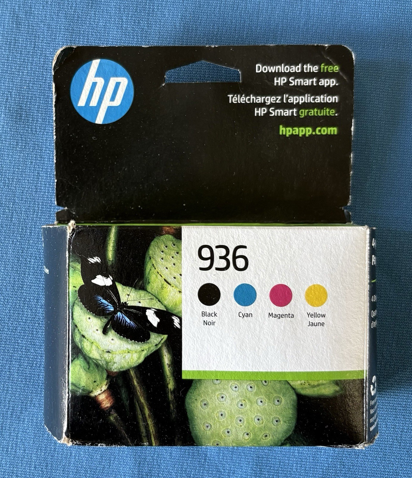 HP 936 Ink 4 Pack Black Cyan Magenta Yellow Ink Cartridge Genuine EXP Jul 2025