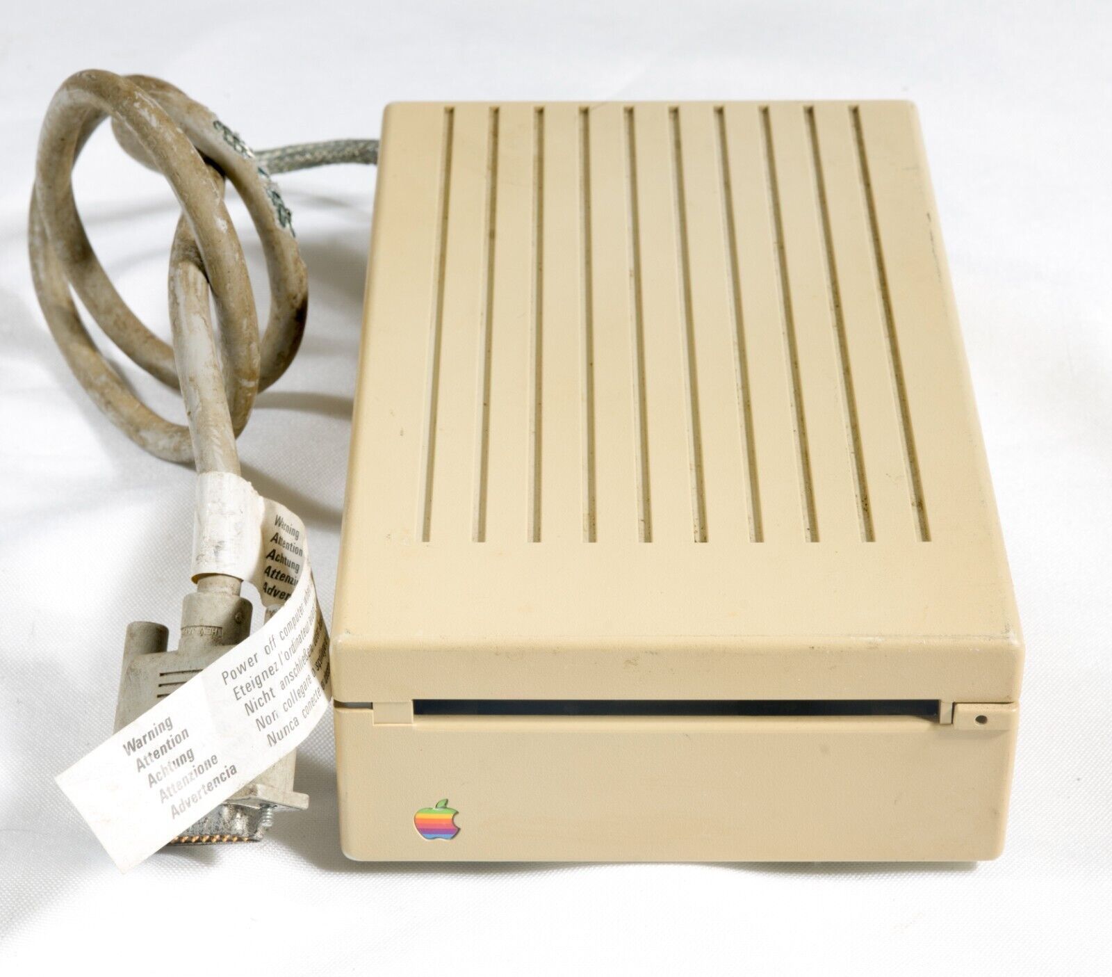 Vintage Apple 3.5 drive A9M0106 External floppy drive parts or repair