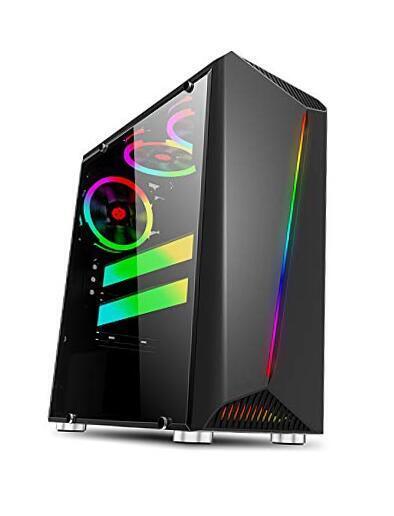  b-Vigor RGB Mid with Front RGB Light and Side Tempered Glass (Fan Sold Tower