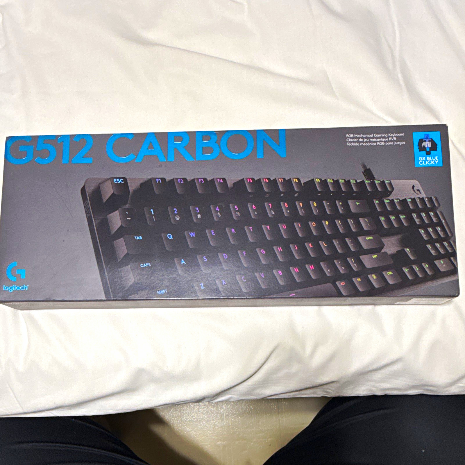 Logitech G512 Carbon GX Blue Clicky RGB Wired USB 920-008936