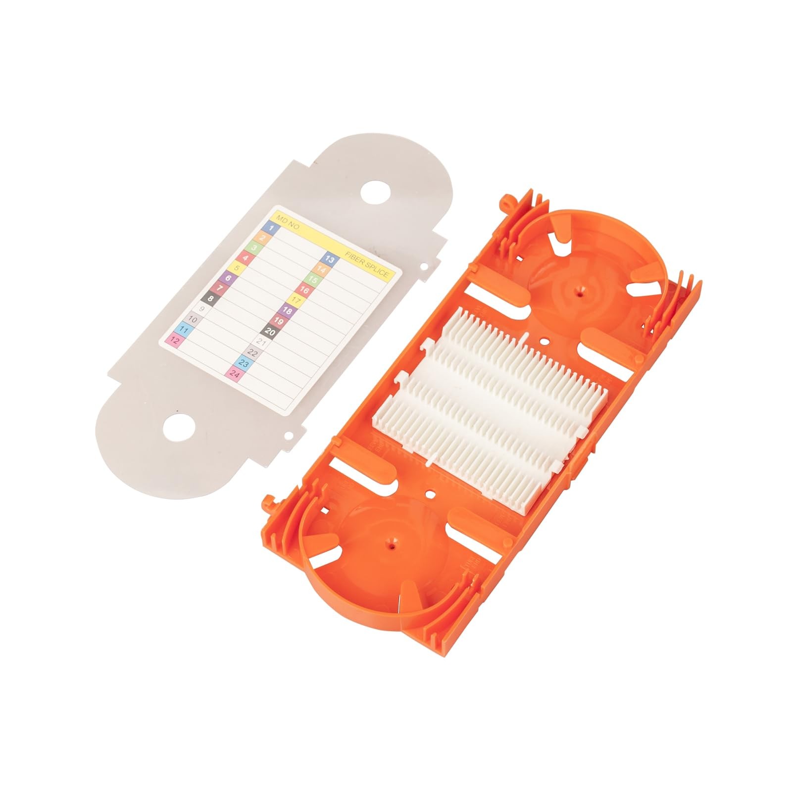 Fiber Optic Splice Tray with 24 48 Ports ABS Material FTTH Fiber Optic Splici...