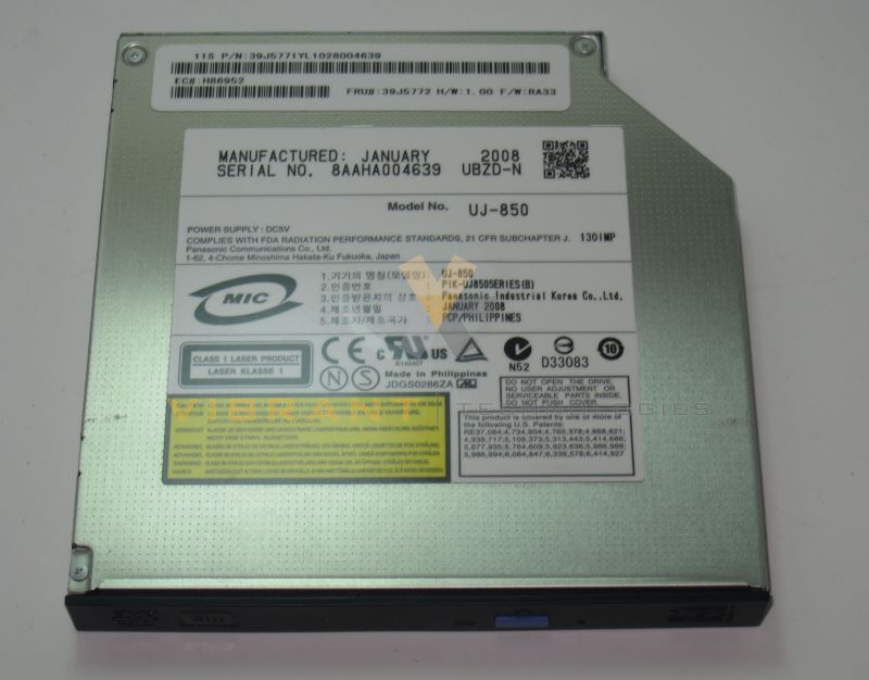 IBM 39J5772 4.7GB IDE Slimline DVD-RAM Drive yz