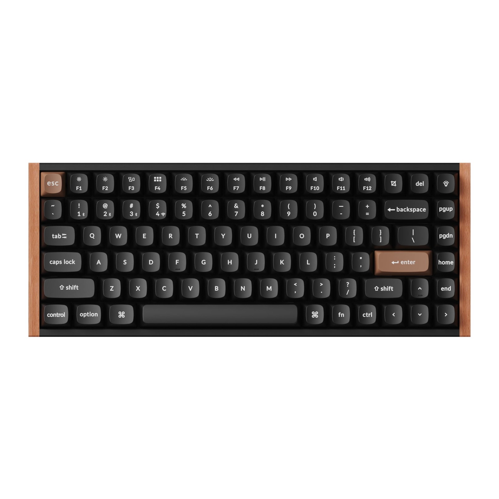 Keychron K2H-F1-CA K2 HE Swappable RGB Backlight Aluminum Nebula Switch - Black