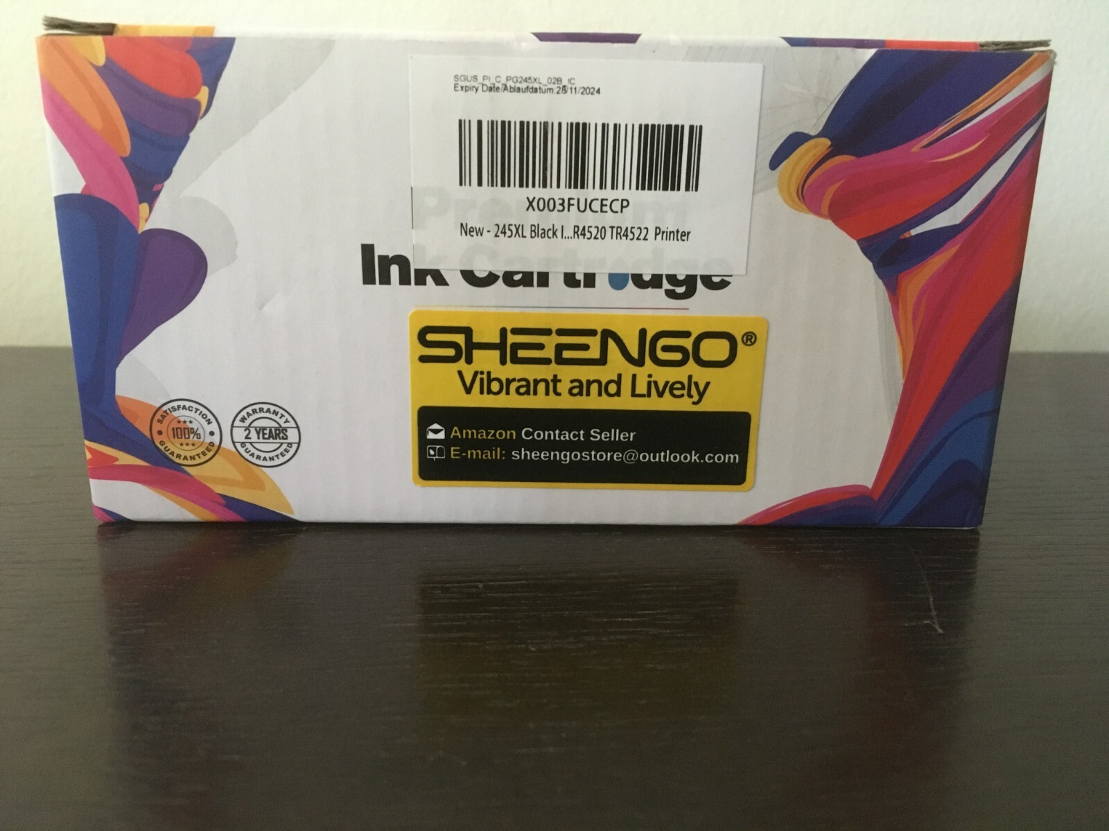 SHEENGO Remanufactured Ink Cartridges Replacement for Canon PG-245XL - 2pcs