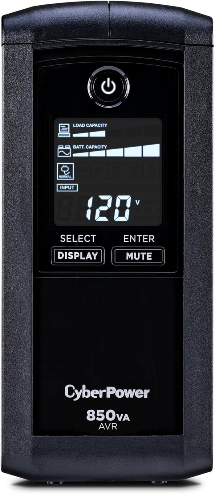 Cyberpower CP850AVRLCD Intelligent LCD UPS Battery Backup and Surge Protector, 8
