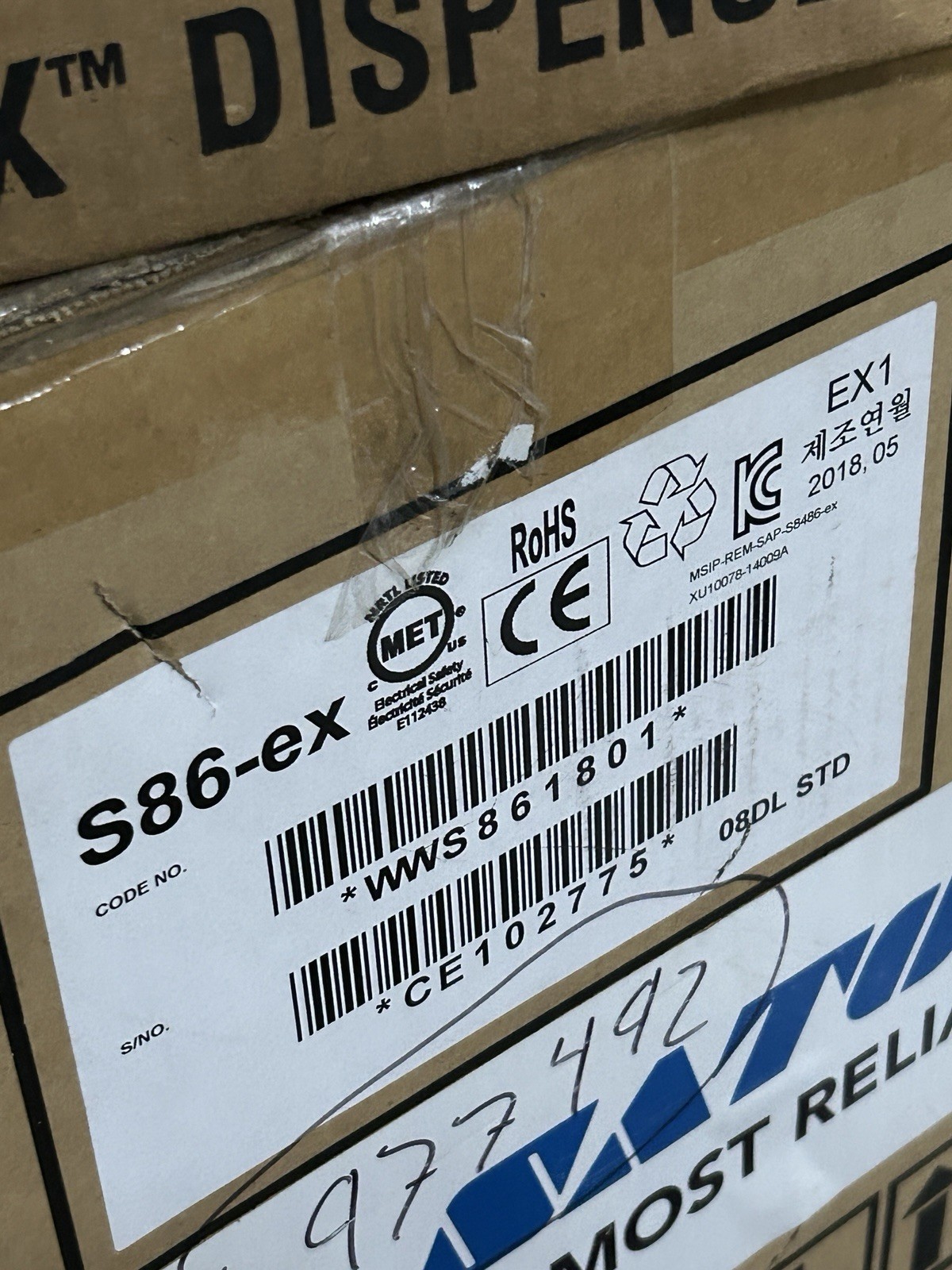 NEW SATO M-84PRO-2 Industrial Thermal Transfer Barcode Label Printer LAN