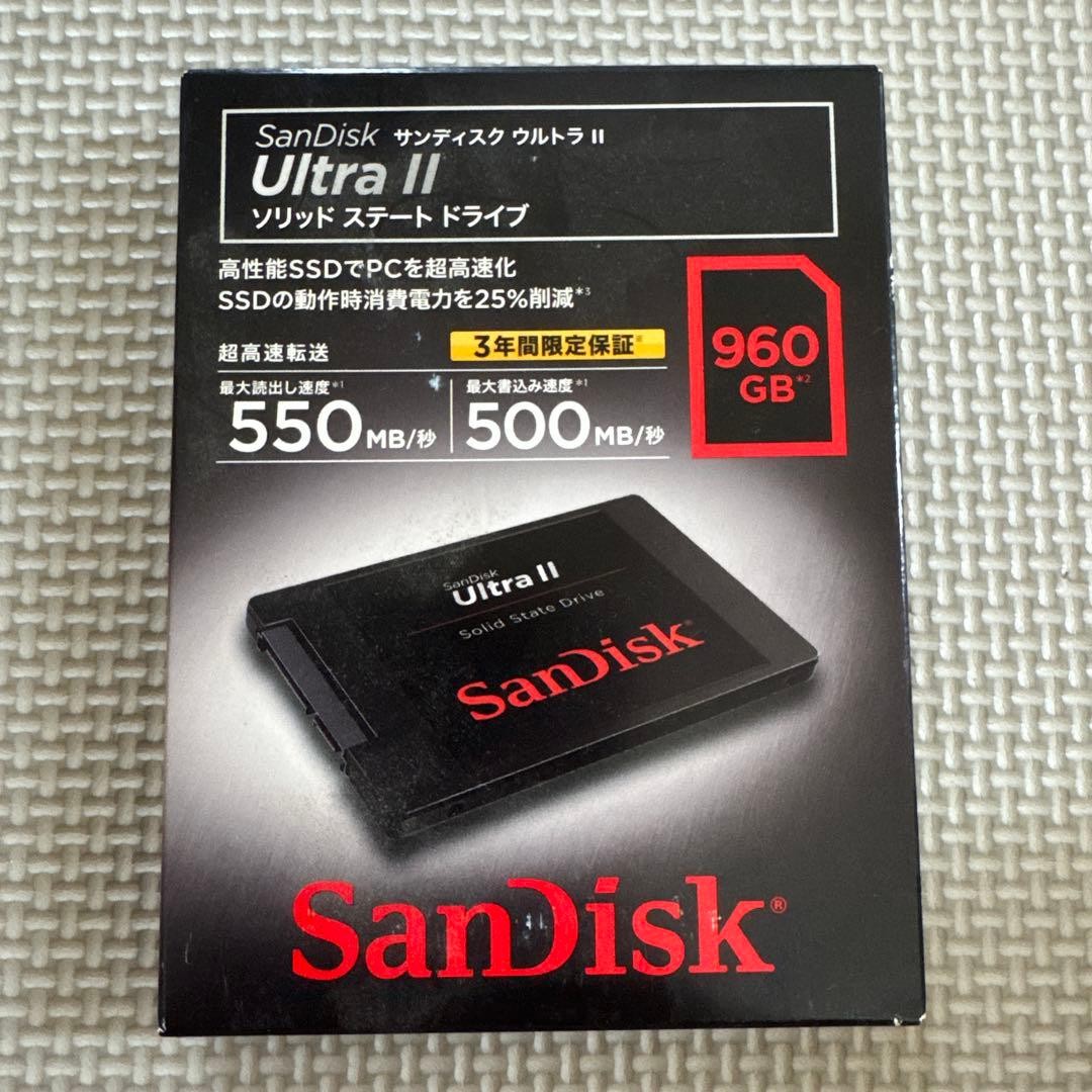 SanDisk Ultra II 960GB SATA 3.0 2.5 Inch Internal SSD Solid State Drive Unopened