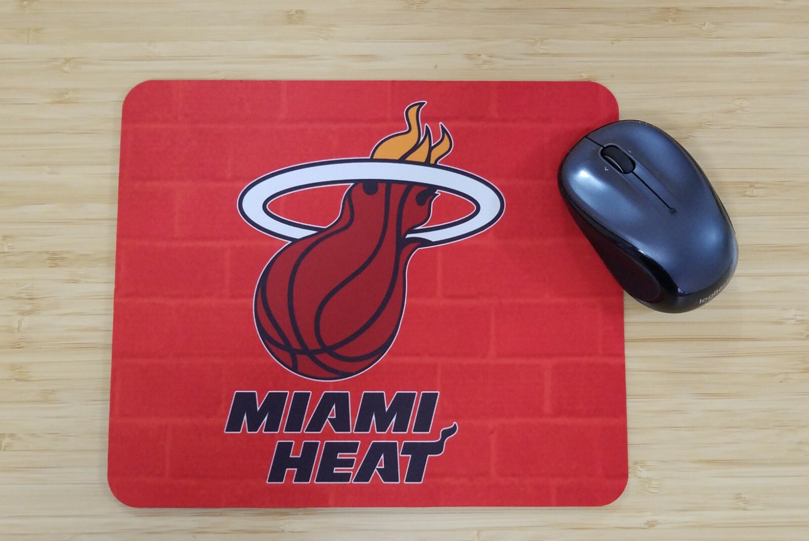 Miami Heat Mouse Pad Basketball  Lets Go Laptop Desktop NBA