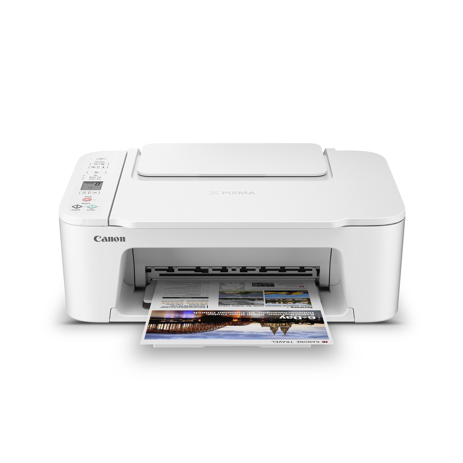 Canon PIXMA TS3722 Wireless Color Inkjet All-In-One Printer Ink Included