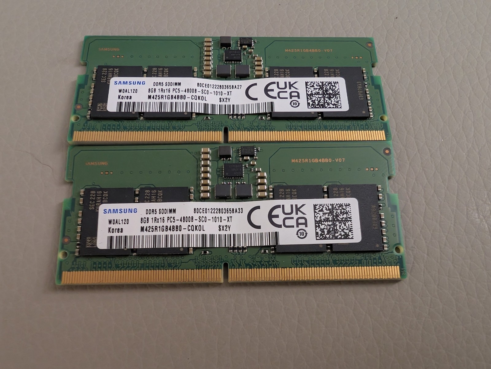 Samsung 16GB (8GBx2) DDR5 Laptop RAM