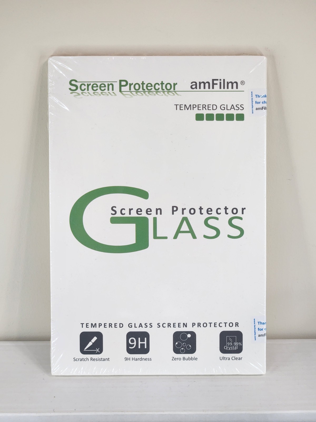 amFilm Apple iPad Mini 5 / Mini 4 Tempered Glass Screen Protector (1 Pack)