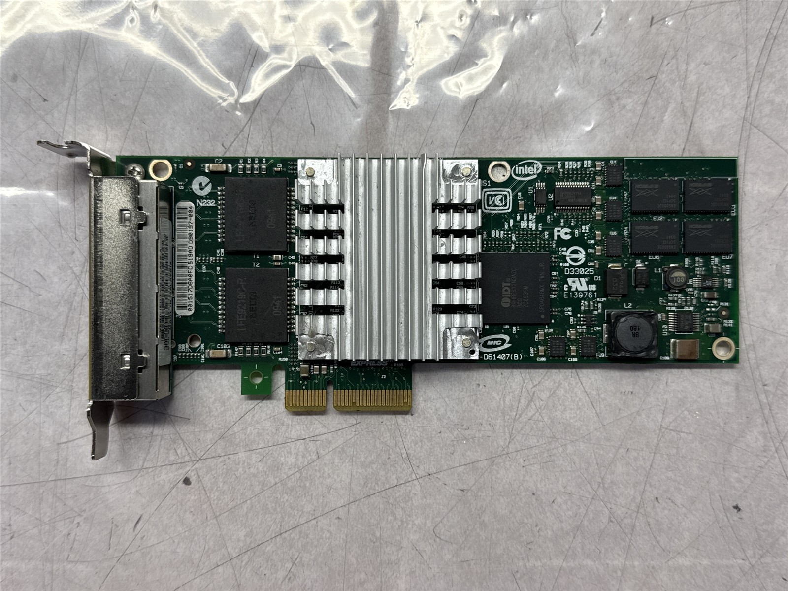 SUN 375-3481-01 INTERL PRO/1000 QUAD-PORT GIGABIT ETHERNET ADAPTER CARD