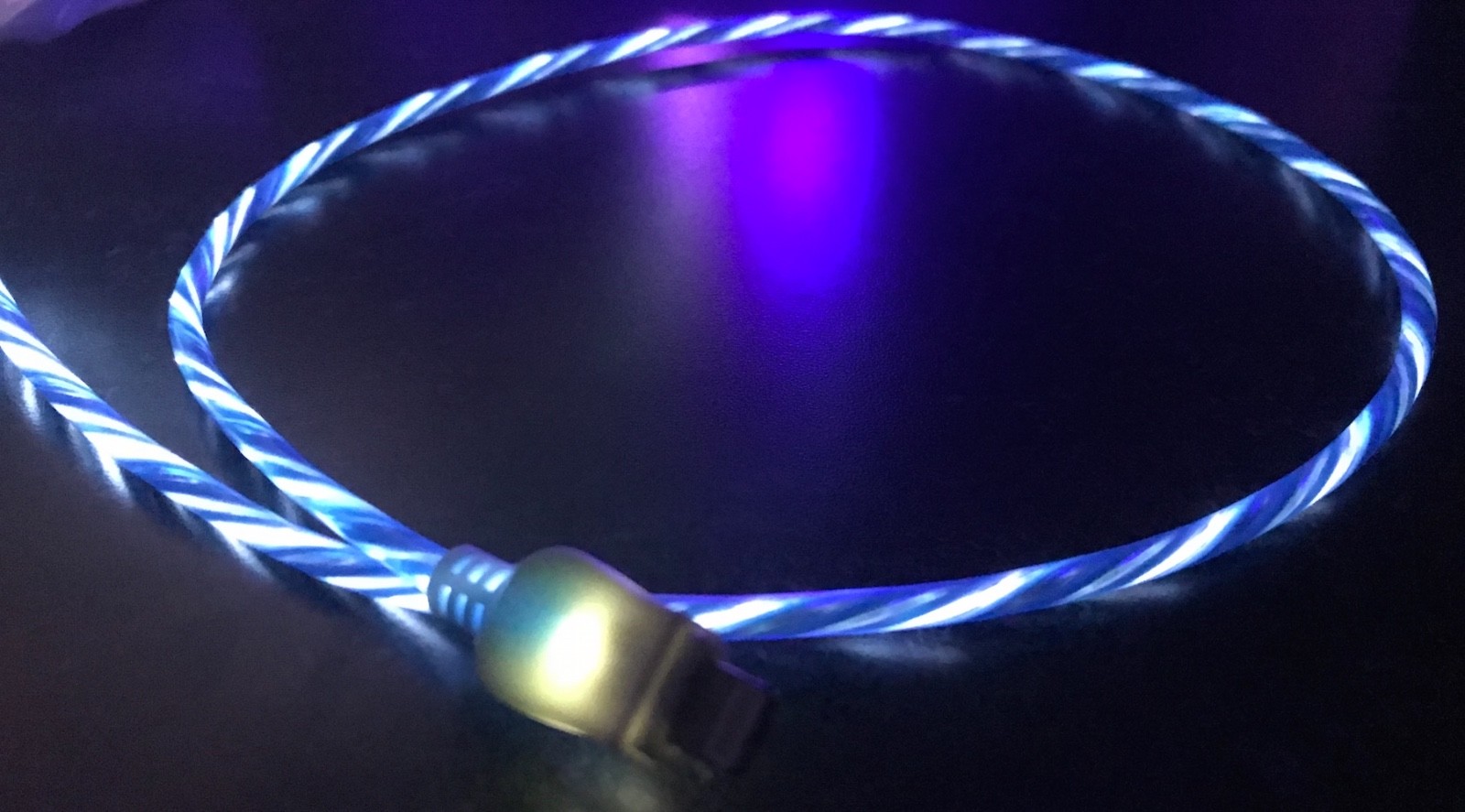 CANDY FLOW MOVING LIGHT led charger cable for iPhone 8 7 6 plus 5s MICRO USB B C