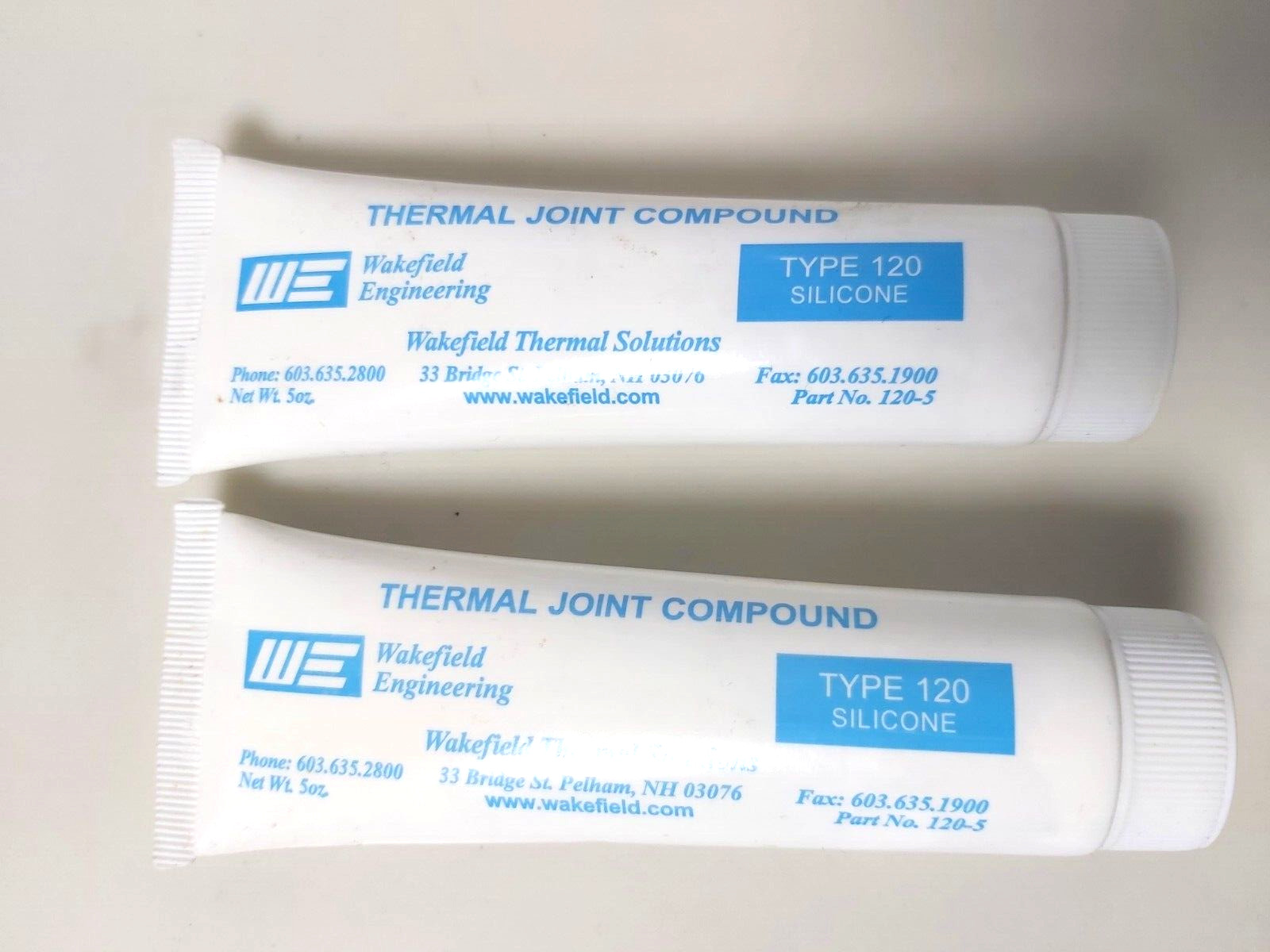 2 PCS 5 oz Wakefield Thermal Joint Compound Type 120-5