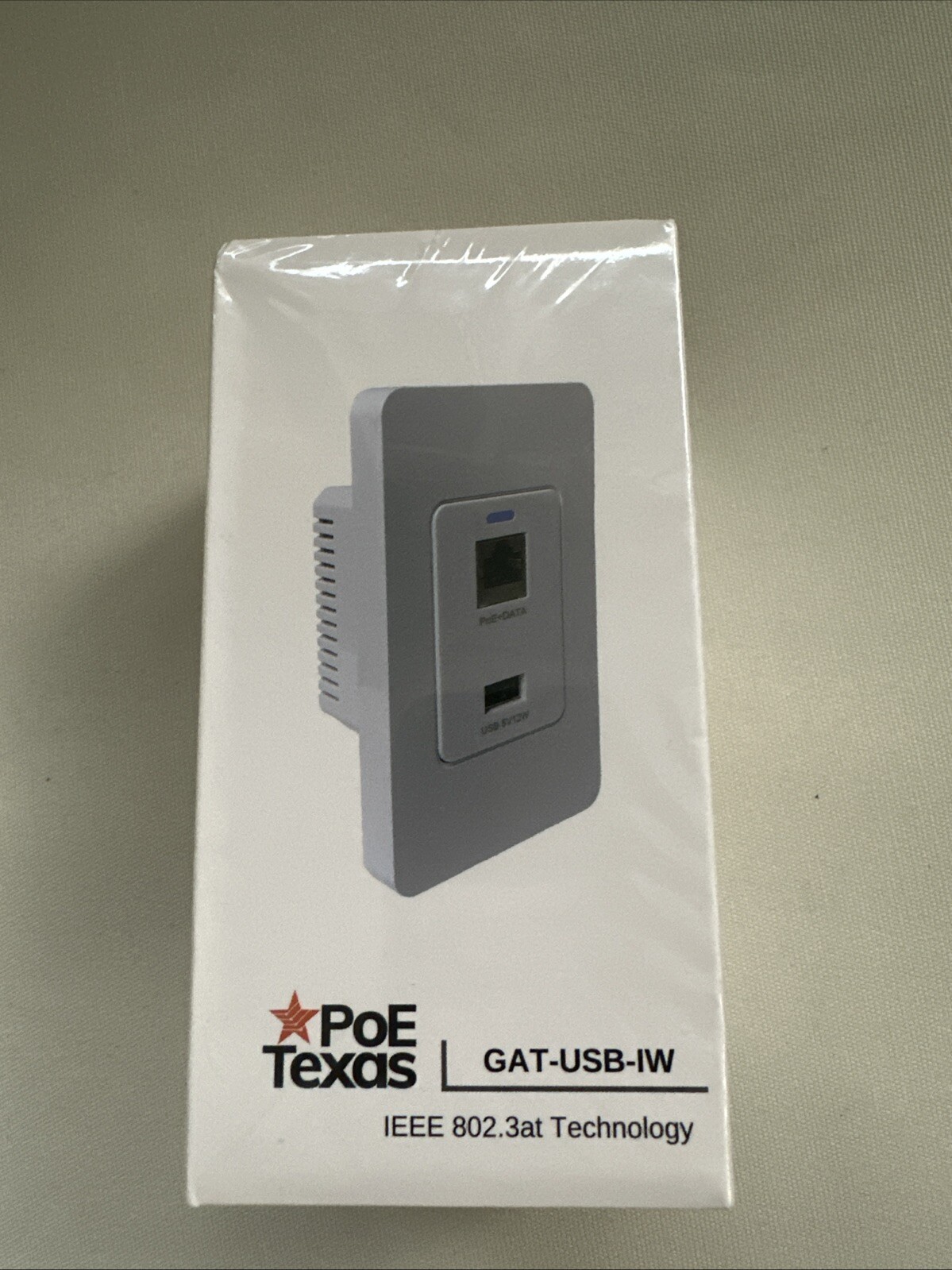 BRAND NEW POE Texas GAT-USB-IW 1 Port InWall Gigabit PoE Extender 100% Authentic
