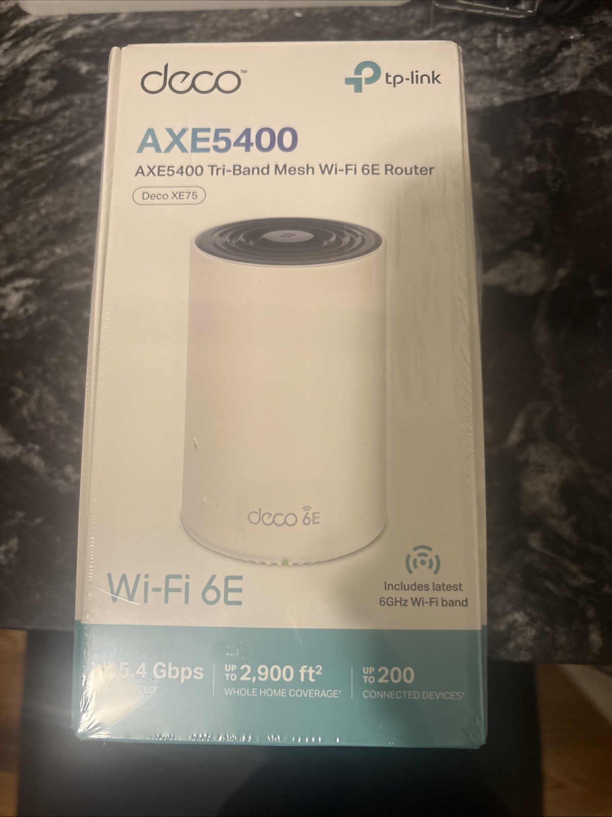 TP-Link Deco XE75 Pro AXE5400 Tri-Band Mesh Wi-Fi 6E Router - White