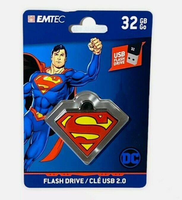 Superman DC Comics 32GB USB Flash Drive Keychain - NEW
