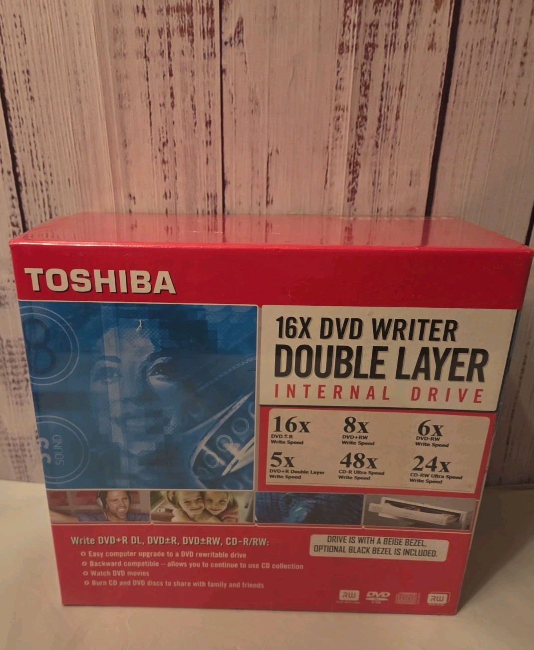 New Sealed Toshiba 16x DVD CD Writer Double Layer Internal Drive TSDR5372BK20000