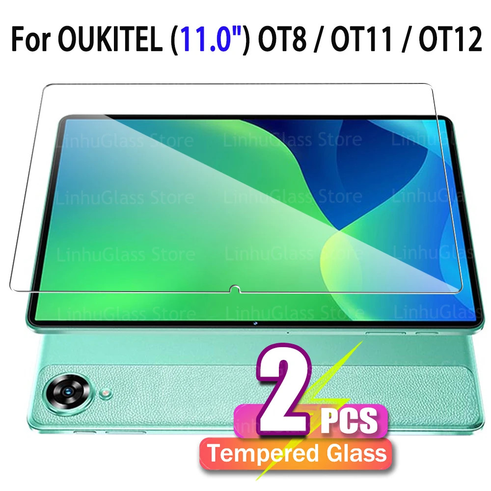 2PCS OUKITEL OT8 OT11 OT12 11.0" 2024 Tempered Glass Film Cover Screen Protector
