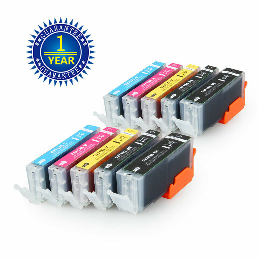 10 Pack PGI-270 XL CLI-271 XL Ink for Canon PIXMA MG5720 MG5722 MG6821 TS5020