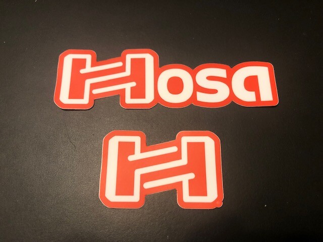 Hosa CABLES OEM CUSTOM LOGO STICKER MIXED 2PC SET