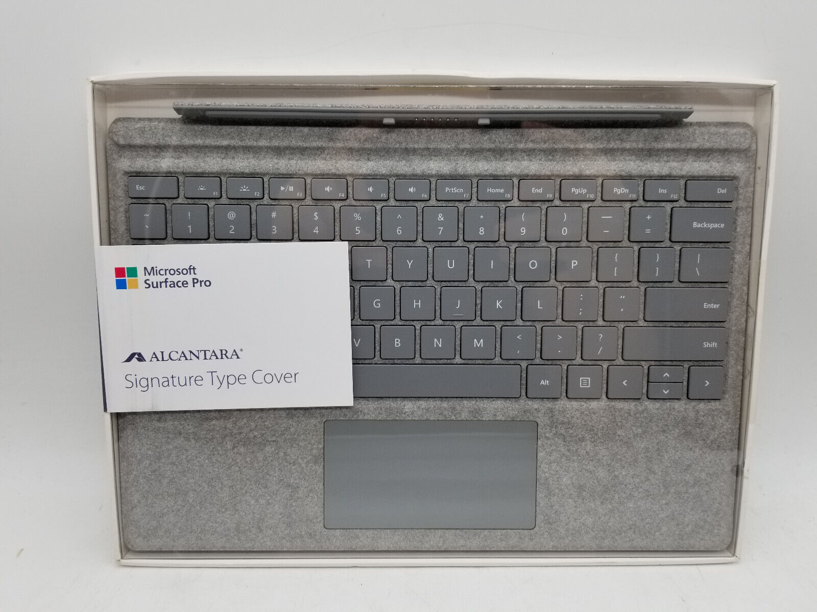 Microsoft Surface Pro Keyboard 1725 Backlit Gray Alcantara Signature