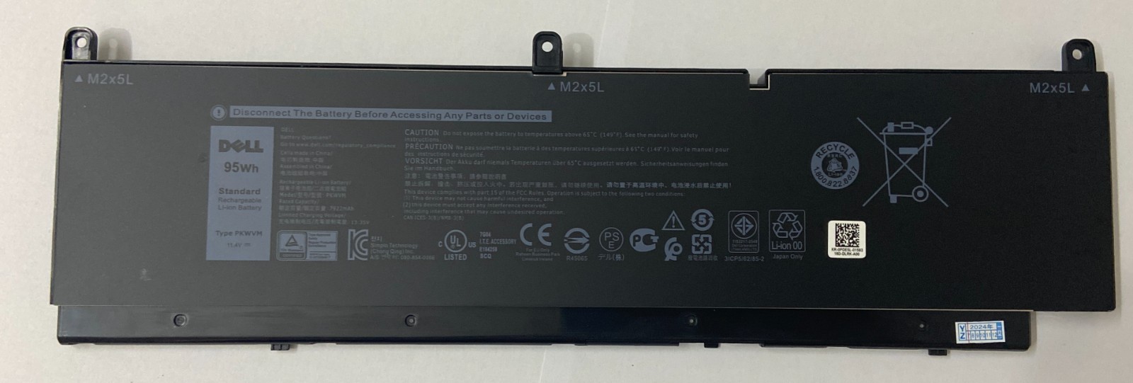 Genuine PKWVM Battery For Precision 7550 7560 7750 7760 SeriesC903V 447VR CR72X