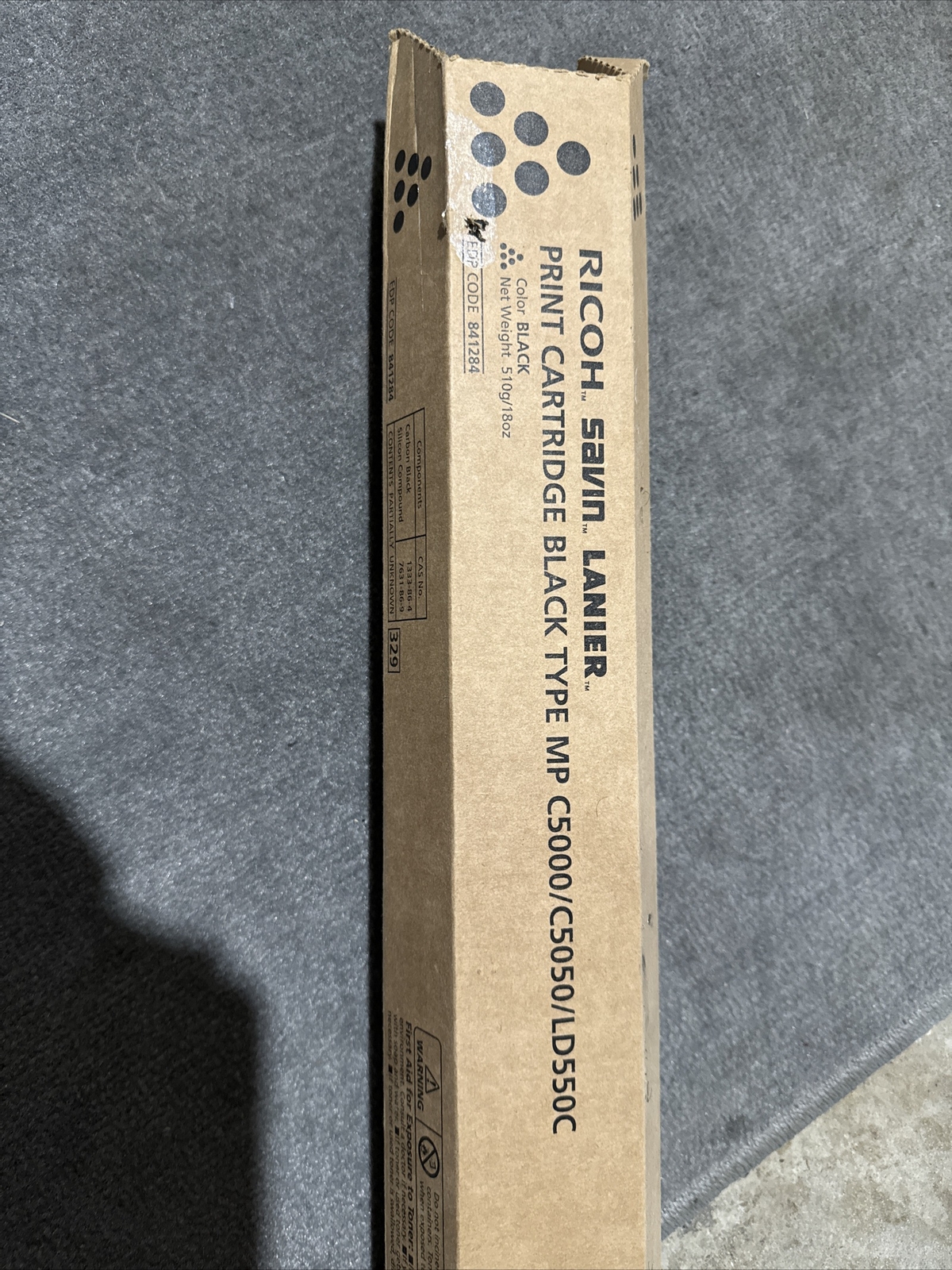 GENUINE RICOH 841284 TYPE MP C5000/C5050/LD550C Black Toner Cartridge