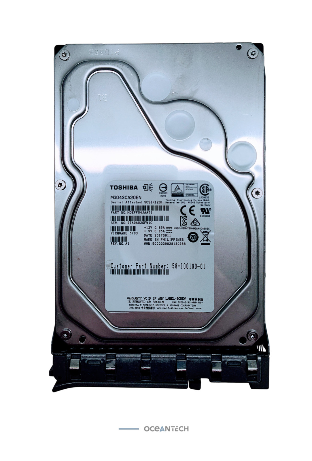 Cisco / Toshiba  58-100190-01 MG04SCA20EN 2TB 3.5" SAS 12Gbps 7.2K HDD