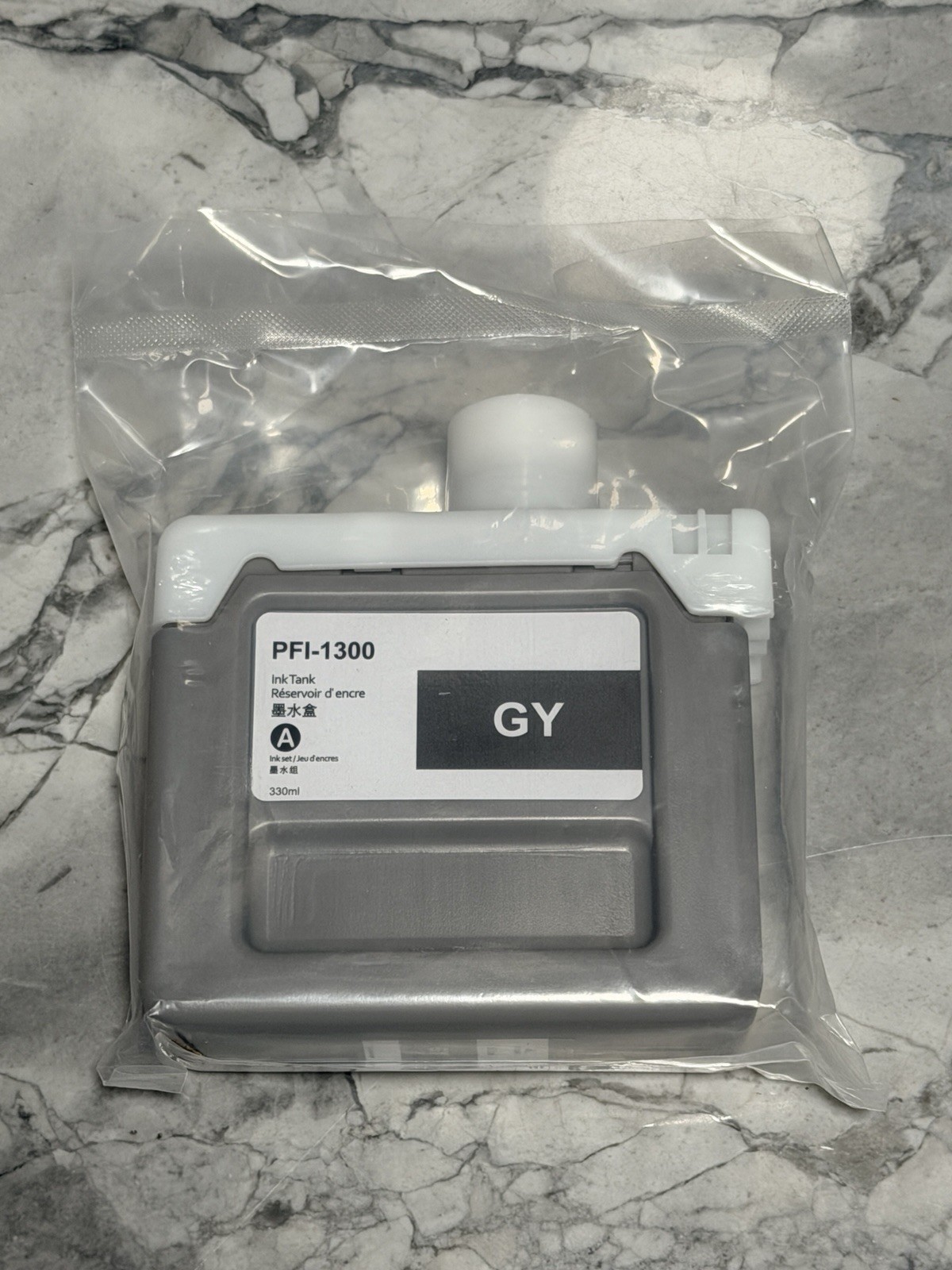 Compatible for Canon PFI-1300GY Gray Pigment Ink Tank 330ML Sealed