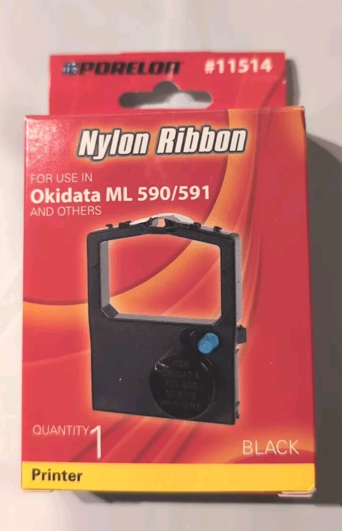 PORELON 11514 Nylon Ribbon for Okidata ML 320/590/591, 321, 390, 390+, 391, 391+