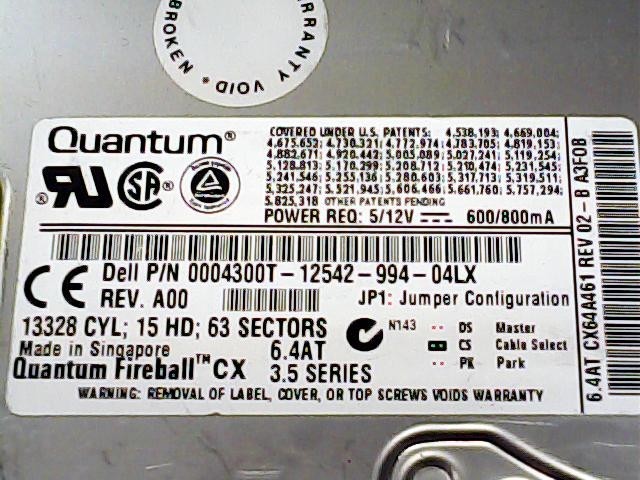 Quantum 6.4AT CX64A461 02-B A3F0B 04300T-12542-994-04LX