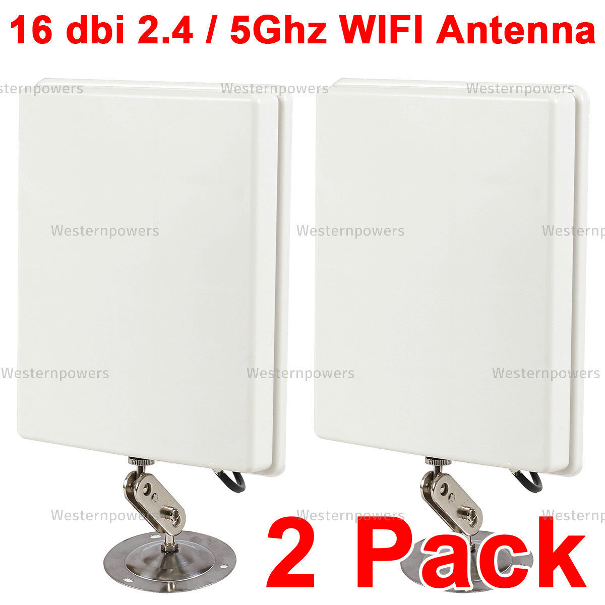 2 Pack Wireless WIFI WLAN 16dbi RP-SMA 2.4/5Ghz Router Directiona Gain Antenna
